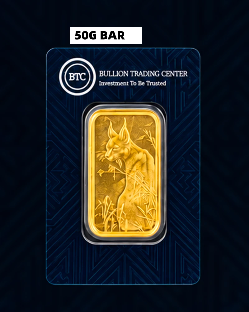 BTC Gold Bar 50 Grams